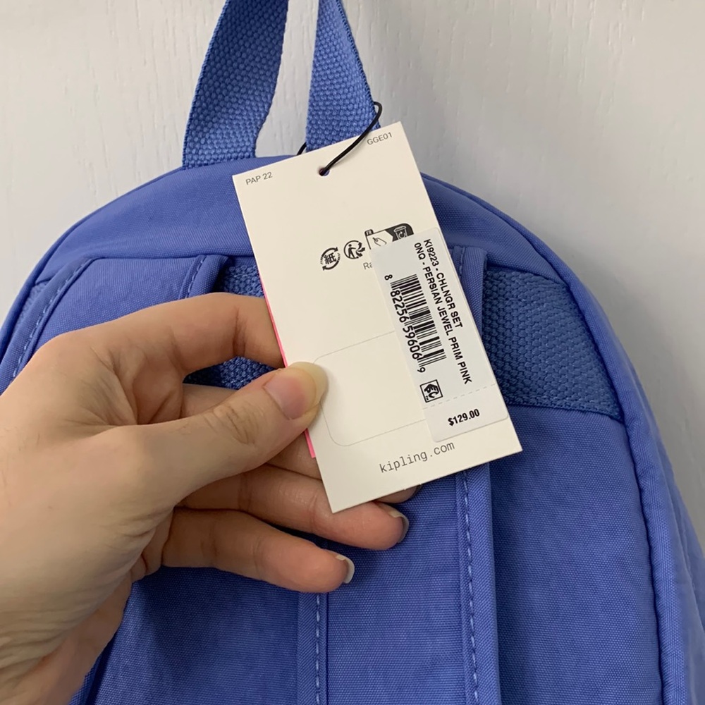 Pastel Purple Kipling Backpack - Picture 10 of 16